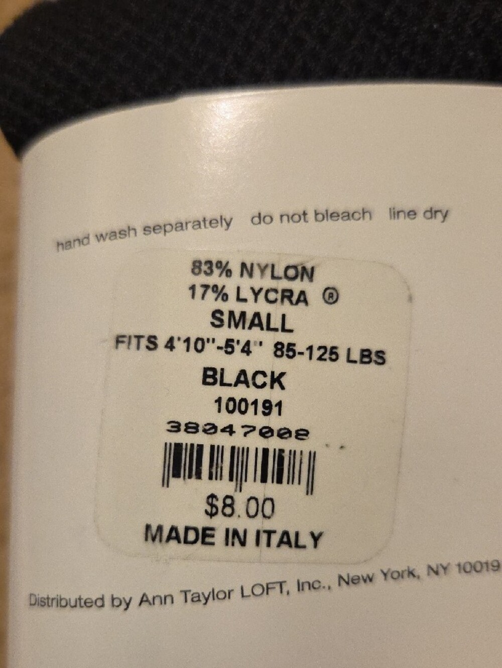 Ann Taylor LOFT Black Control Top Tights - Picture 3 of 4